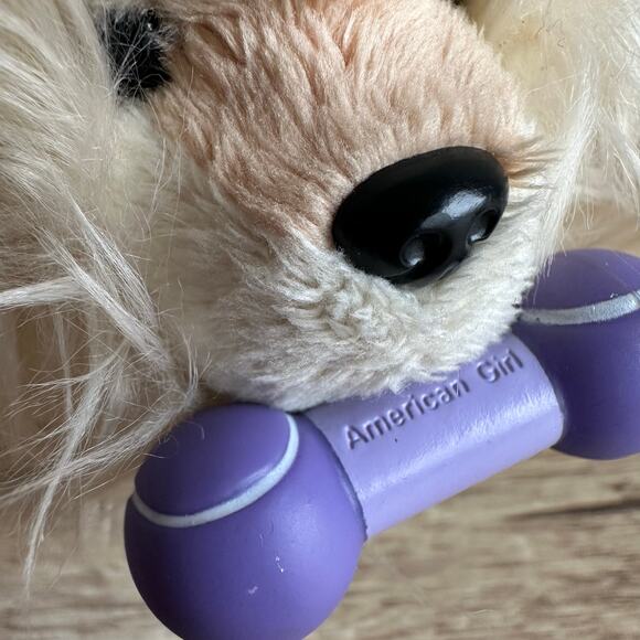 American Girl Truly Me Dog 2014 Pomeranian Magnetic Poseable with bone - Picture 2 of 11